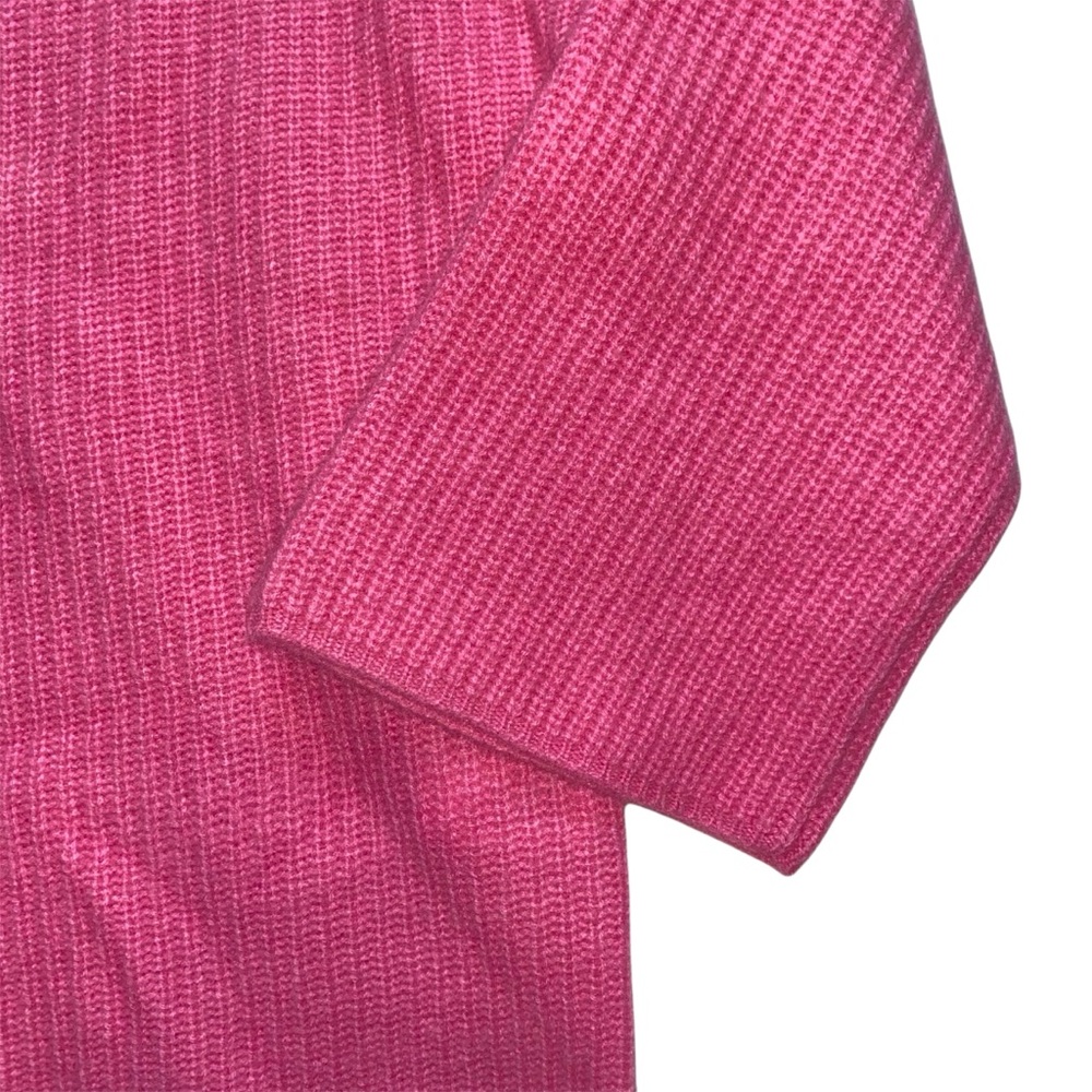 Nicole Miller Pink Merino Wool and Cashmere 3/4 Sleeve Knit Sweater - Picture 5 of 10